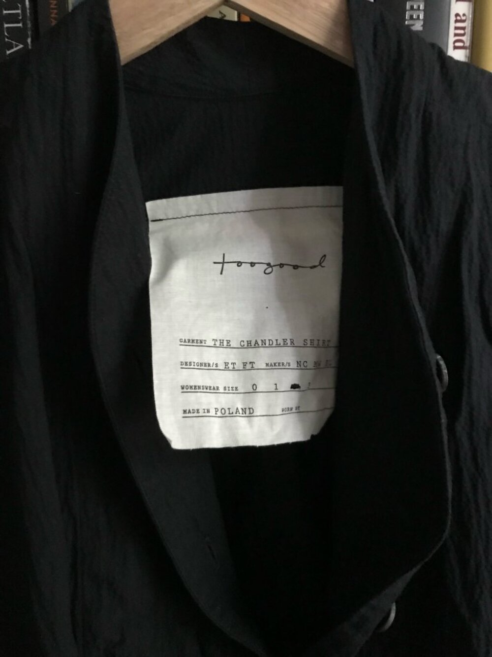 Toogood (by Faye Toogood) Chandler top, Size 2 / Medium (range is 0-3) - Picture 2 of 3